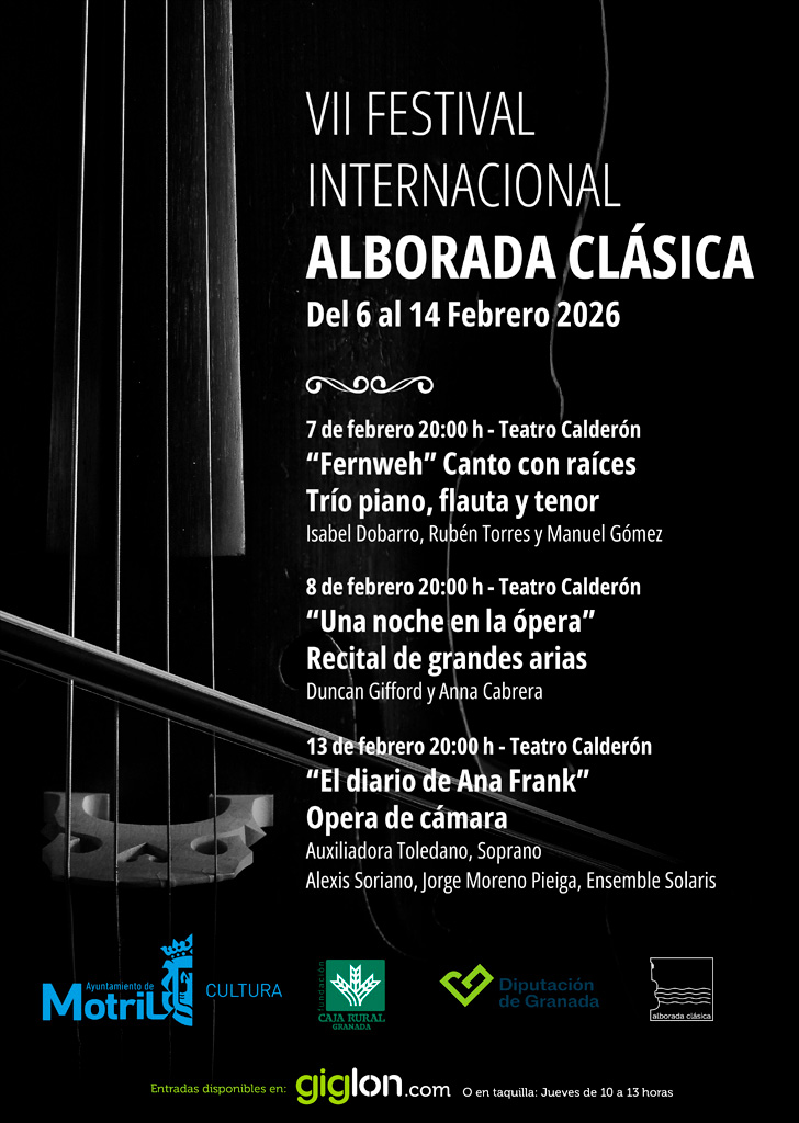 Cartel del VII Festival Internacional Alborada Clásica en Motril
