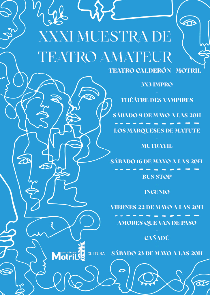 Cartel de la XXXI Muestra de Teatro Amateur en el Teatro Calderón de Motril